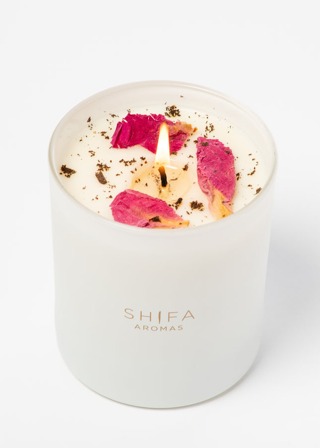 Midnight Rose Glass Candle | Rose, Oud & Peony