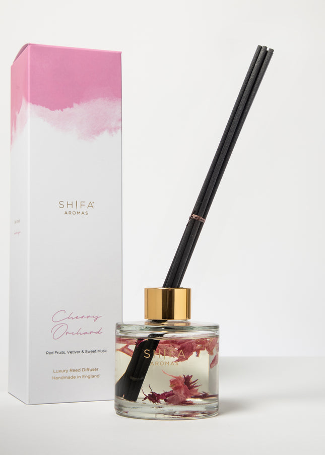 Cherry Orchard Reed Diffuser | Red Fruits, Vetiver & Sweet Musk | Take time to indulge...