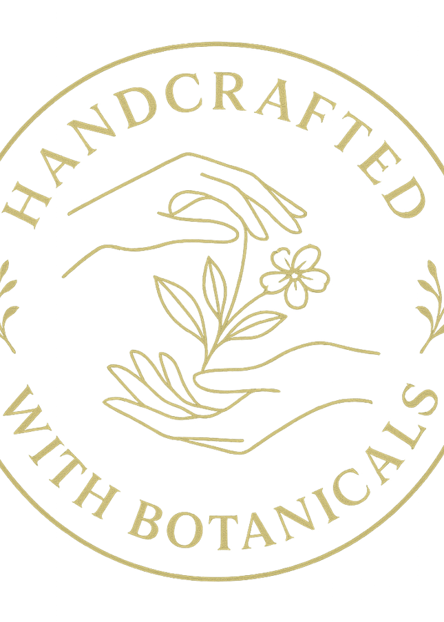 luxury icon showing product is hand-crafted with botanicals