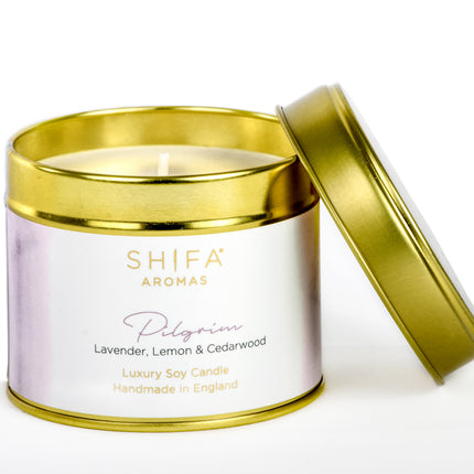 Shifa Aromas Luxury Travel Tins | 200g - Shifa Aromas - Scented Soy Candle - Luxury Candles