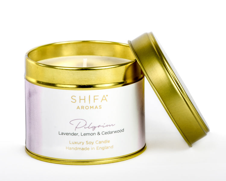 Shifa Aromas Luxury Travel Tins | 200g - Shifa Aromas - Scented Soy Candle - Luxury Candles